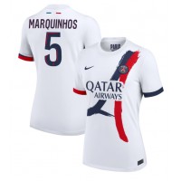 Dámy Fotbalový dres Paris Saint-Germain Marquinhos #5 2024-25 Venkovní Krátký Rukáv